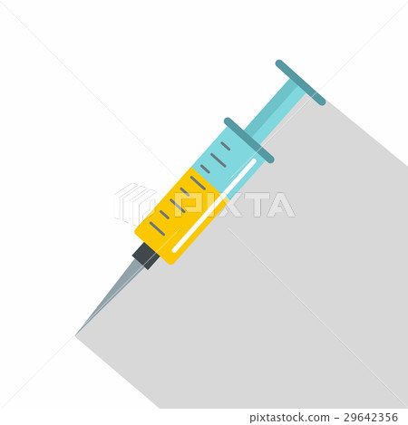 Syringe icon, flat style 29642356