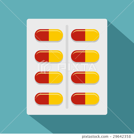Capsules icon, flat style 29642358