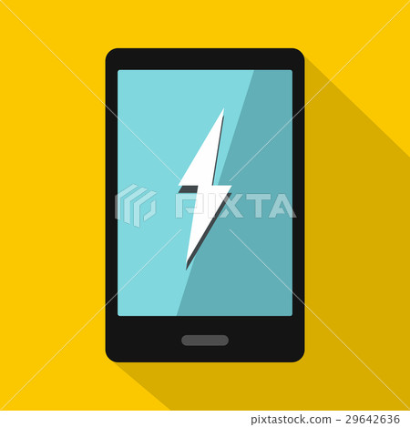 Warning phone icon, flat style 29642636