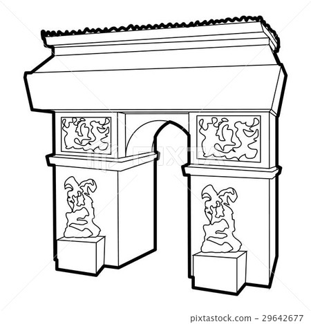 Triumphal arch icon, outline style Triumphal arch icon, outline style 29642677