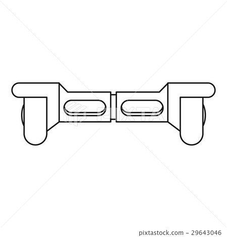 Dual wheel self balancing electric skateboard icon Dual wheel self balancing electric skateboard icon 29643046