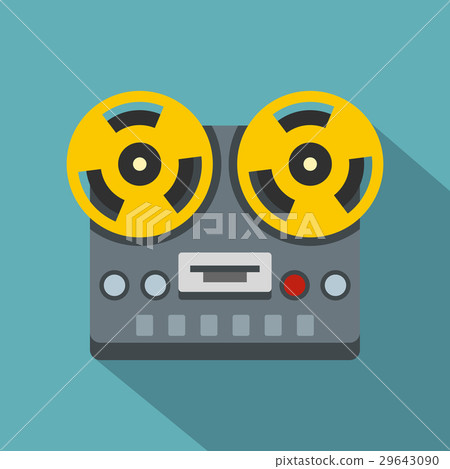 Vintage reel to reel tape recorder deck icon Vintage reel to reel tape recorder deck icon 29643090