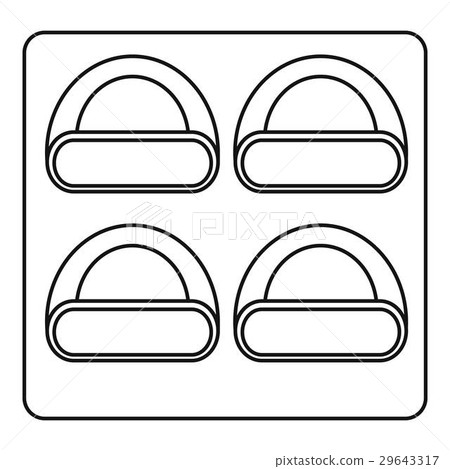 Different sushi icon, outline style Different sushi icon, outline style 29643317