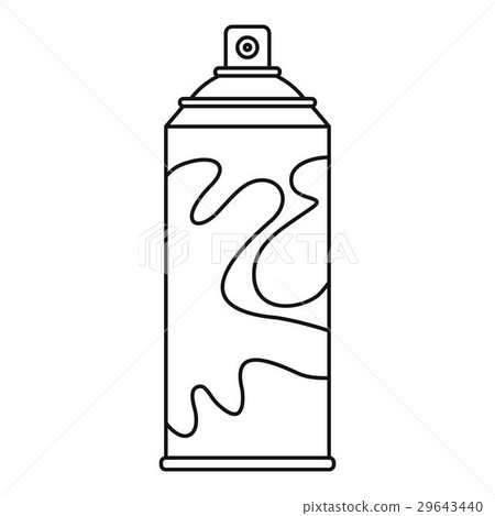 Colored spray icon, outline style Colored spray icon, outline style 29643440