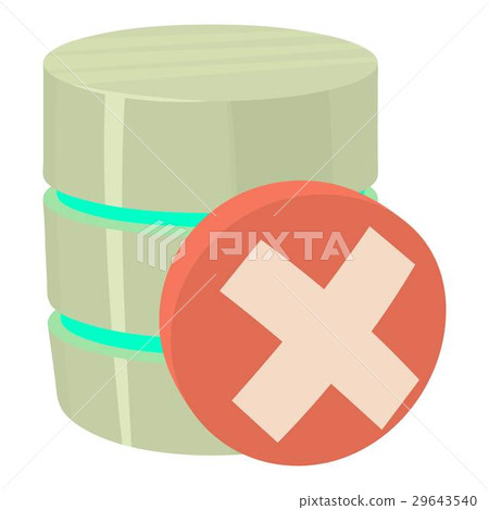 Closed database icon, cartoon style - Stock Illustration [29643540] - PIXTA
