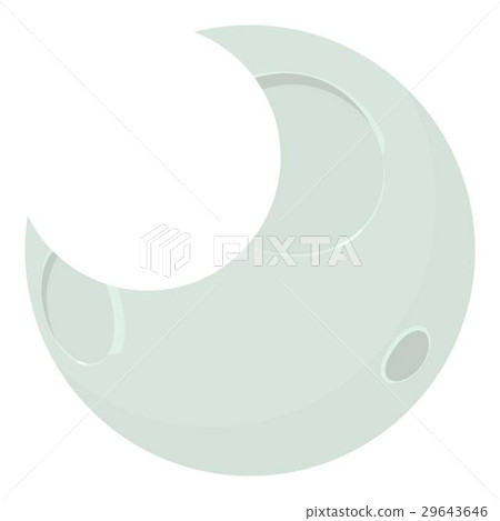Moon icon, cartoon style Moon icon, cartoon style 29643646