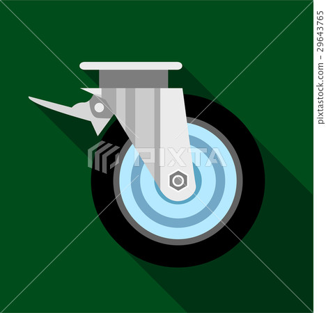 Cart wheel icon, flat style Cart wheel icon, flat style 29643765