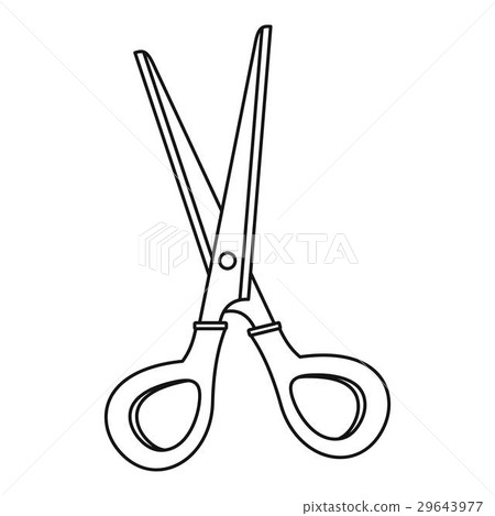 Scissors icon, outline style Scissors icon, outline style 29643977