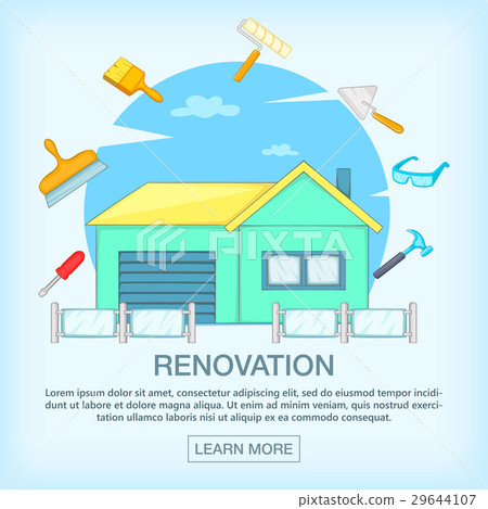 Building process concept repair, cartoon style Building process concept repair, cartoon style 29644107
