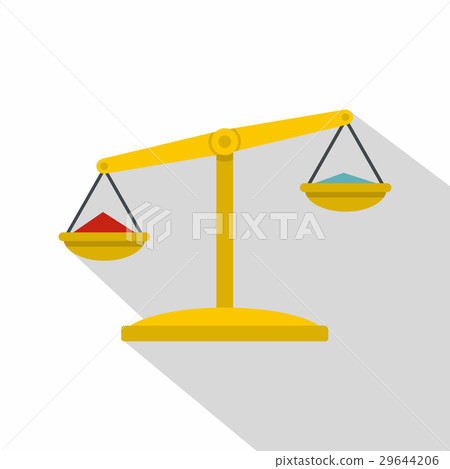 Justice scales icon, flat style Justice scales icon, flat style 29644206