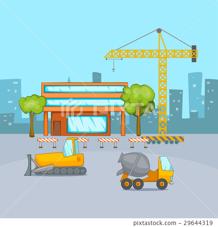 Building process concept, cartoon style Building process concept, cartoon style 29644319