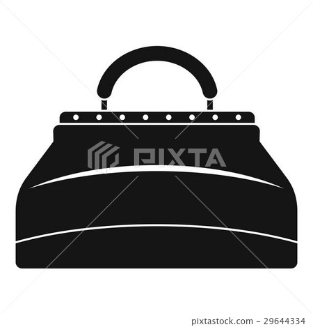 Carpetbag icon, simple style 29644334