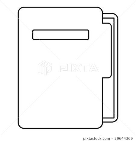 Document folder icon, outline style Document folder icon, outline style 29644369
