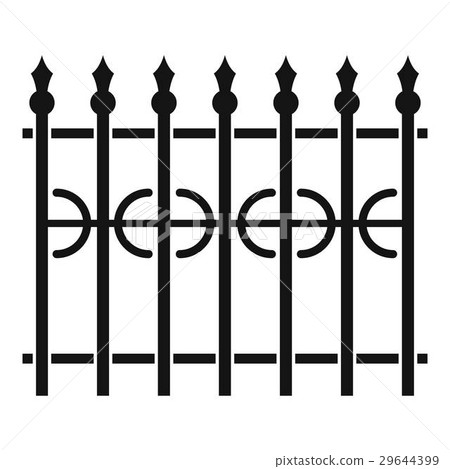 Park fence icon, simple style Park fence icon, simple style 29644399