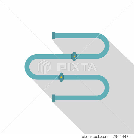 Modern bathroom towel dryer icon, flat style Modern bathroom towel dryer icon, flat style 29644423