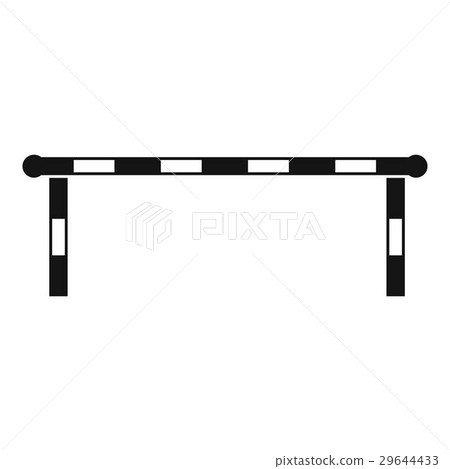 Striped barrier icon, simple style Striped barrier icon, simple style 29644433