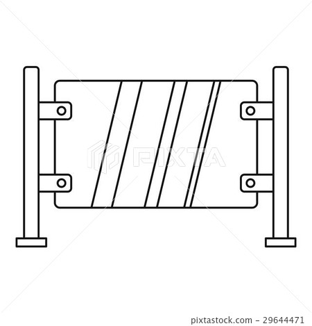 Glass gate icon, outline style Glass gate icon, outline style 29644471