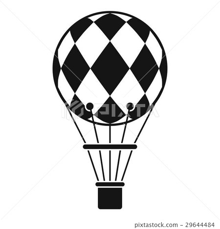 Checkered air balloon icon, simple style Checkered air balloon icon, simple style 29644484