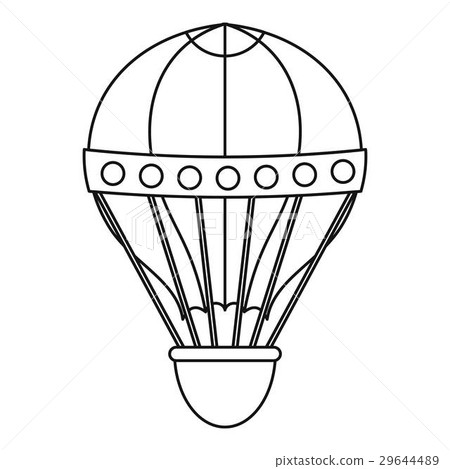 Old fashioned helium balloon icon, outline style Old fashioned helium balloon icon, outline style 29644489