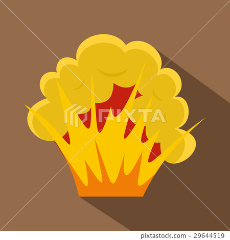 Flame and smoke icon, flat style Flame and smoke icon, flat style 29644519