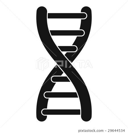 DNA strand icon, simple style DNA strand icon, simple style 29644534
