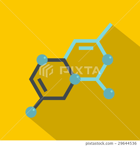 Structure of molecule icon, flat style Structure of molecule icon, flat style 29644536