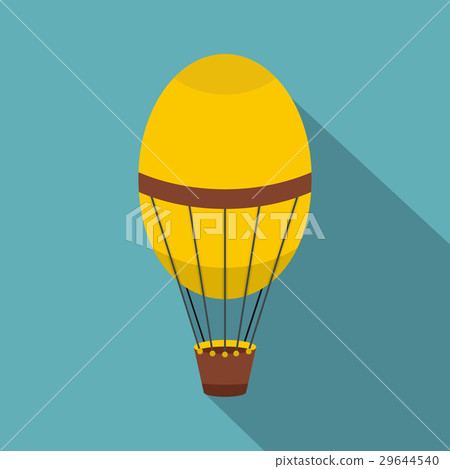 Retro hot air balloon icon, flat style Retro hot air balloon icon, flat style 29644540