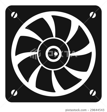 Computer fan icon, simple style Computer fan icon, simple style 29644543