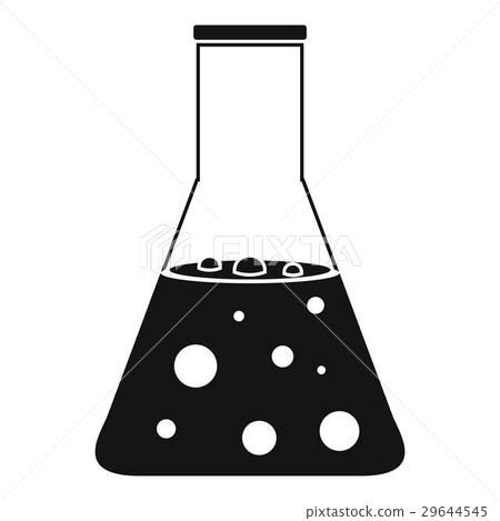 Chemical flask icon, simple style Chemical flask icon, simple style 29644545