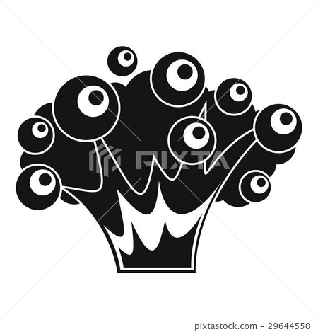 High power explosion icon, simple style 29644550