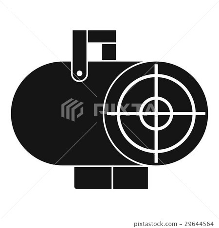 Industrial fan heater icon, simple style Industrial fan heater icon, simple style 29644564
