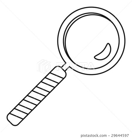 Magnify icon, outline style 29644597