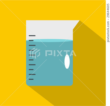 Glass pitcher of water icon, flat style Glass pitcher of water icon, flat style 29644605