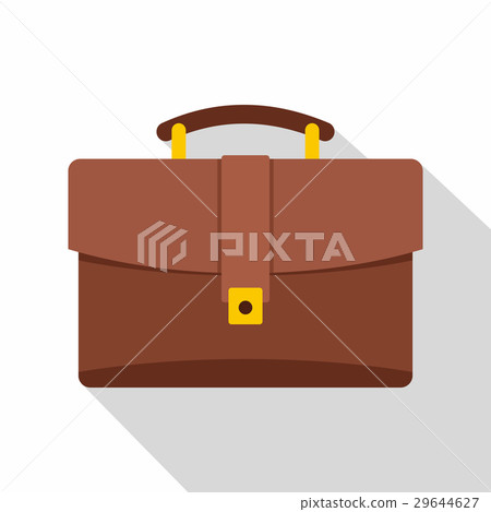 Leather briefcase icon, flat style Leather briefcase icon, flat style 29644627