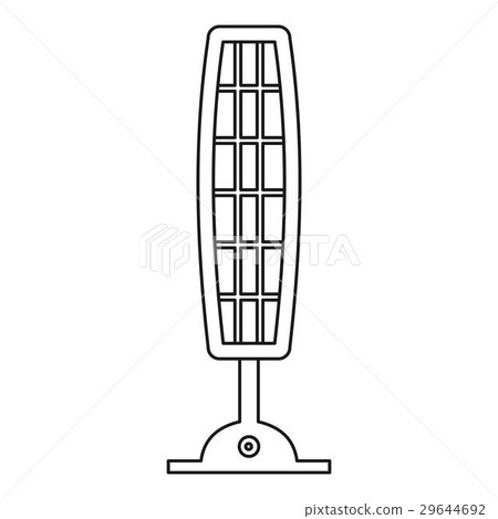 Infrared of quartz heater. icon, outline style 29644692