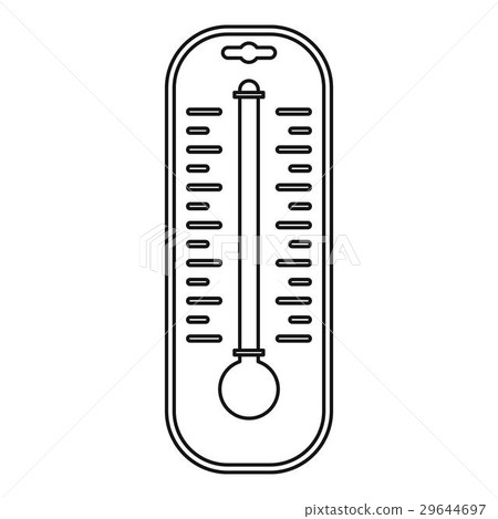 Thermometer icon, outline style 29644697