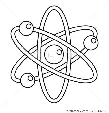 Atom icon, outline style Atom icon, outline style 29644752