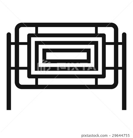 Square fence icon, simple style Square fence icon, simple style 29644755