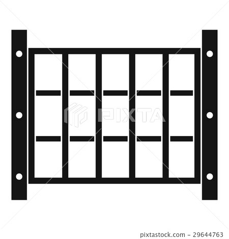 Yard fence icon, simple style Yard fence icon, simple style 29644763