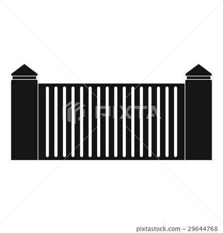 Stone fence icon, simple style Stone fence icon, simple style 29644768