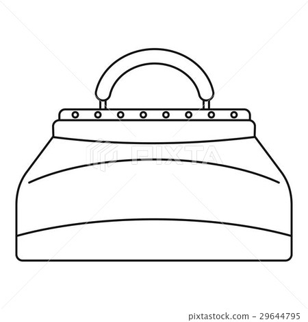 Carpetbag icon, outline style 29644795