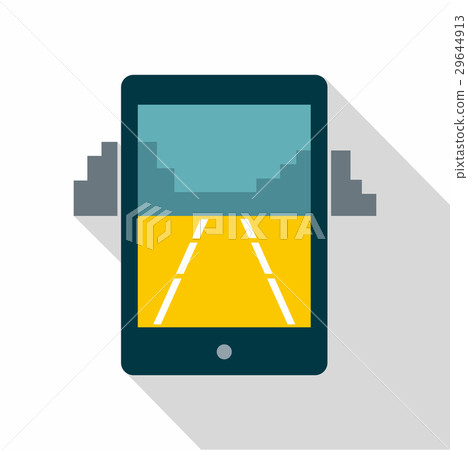 Mobile gaming icon, flat style 29644913
