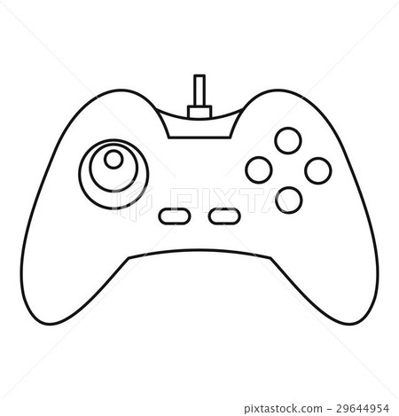 One joystick icon, outline style One joystick icon, outline style 29644954