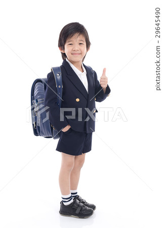 Asian child in school uniform 29645490