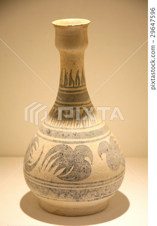 Earthenware vessel , Asian pottery container 29647596