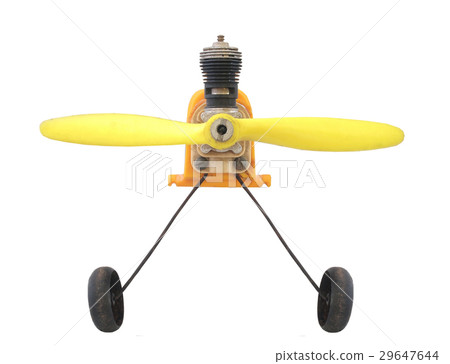 old engine radio controlled aircraft / isolated wh old engine radio controlled aircraft / isolated wh 29647644