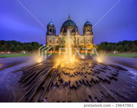 Berlin Cathedral with fountain, Berliner Dom 29647861