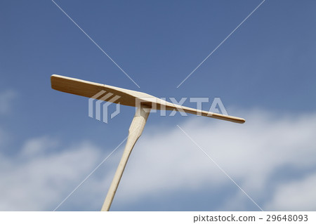 Bamboo dragonfly and blue sky 29648093