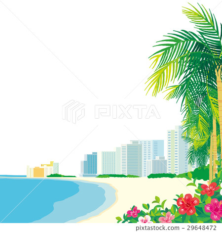 Resort city sketch illustrations 29648472