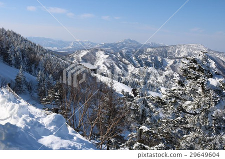 從Yokoteyama山頂附近的山風景 29649604